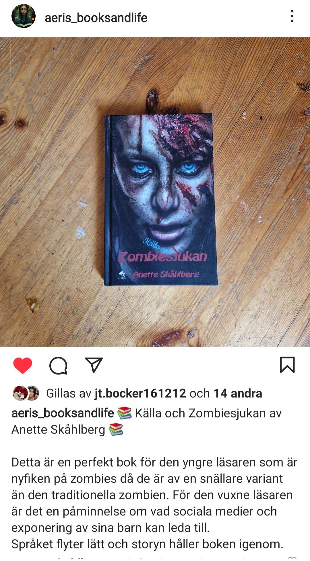 Review -Källa och zombiesjukan - Anette Skålberg - Instagram